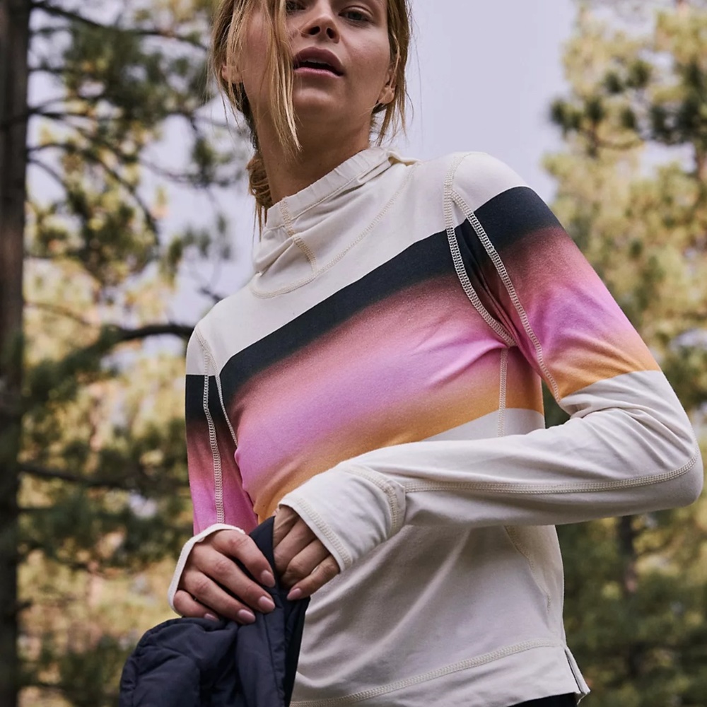 🍂💕🍂Free People Huddle Printed Hoodie Layer XS🍂💕🍂